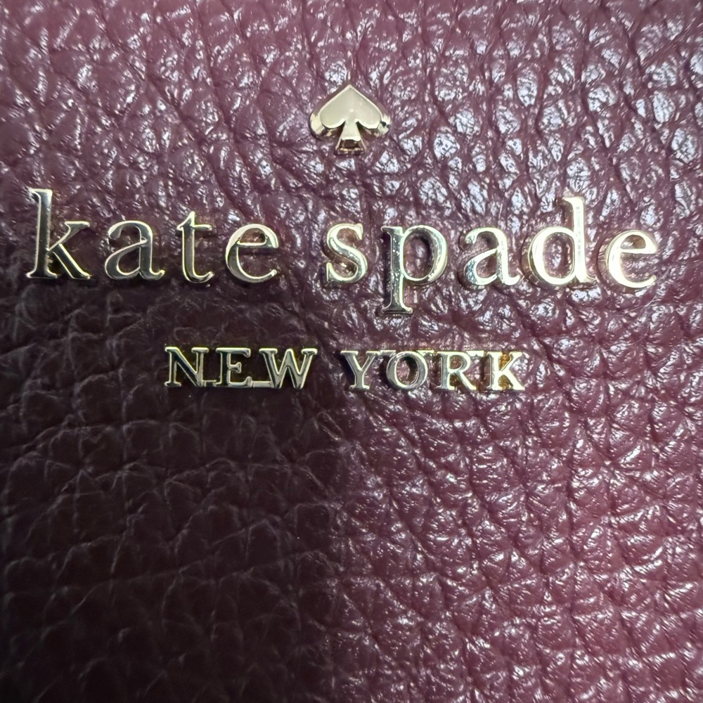 Kate Spade Deep Red Leather Wallet - Picture 2 of 8